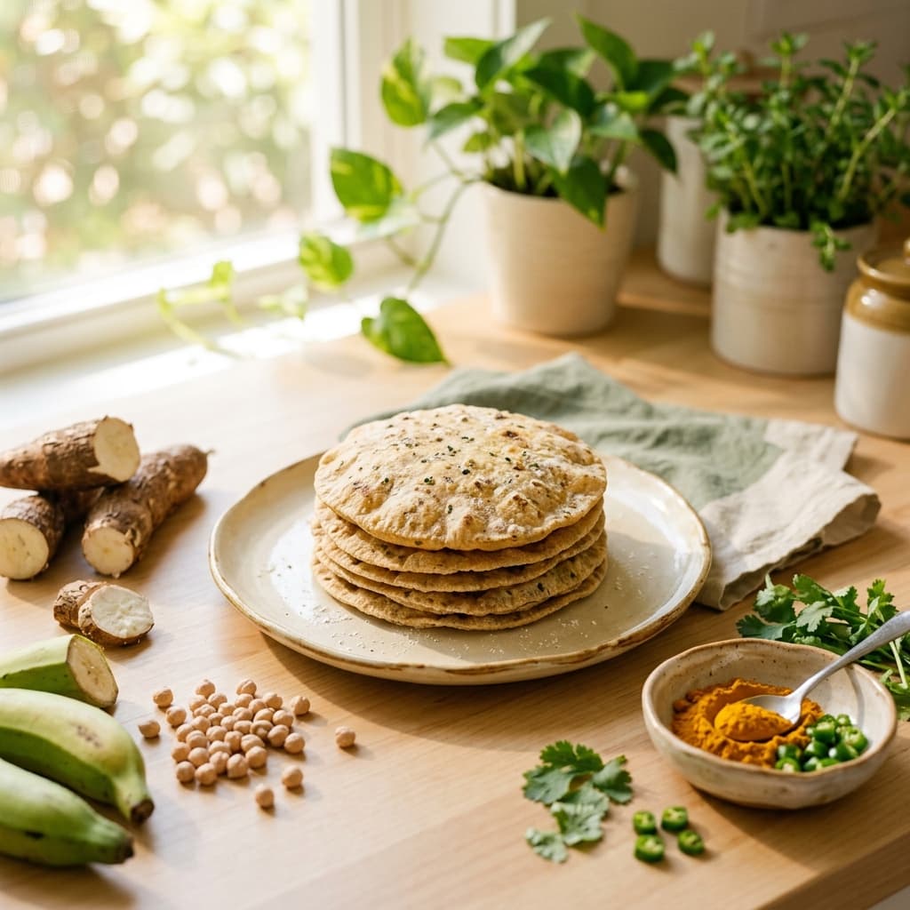 Fresh rotis made with Pranaa Aahar Aata
